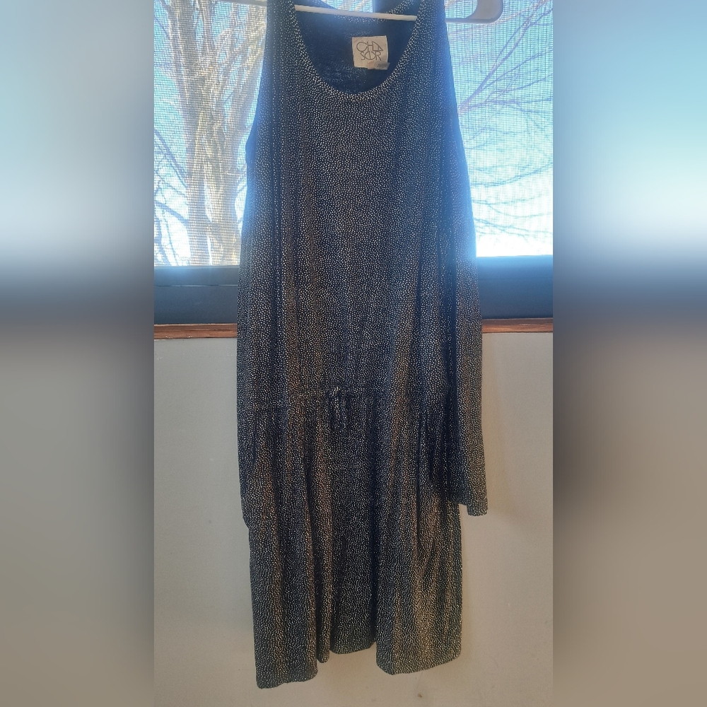 Chaser Cold Shoulder Sparkly Dress-SZ L
